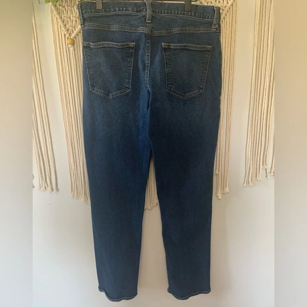 OLD NAVY Men's Basic Straight Built In Flex Dark Wash Jeans 32x32